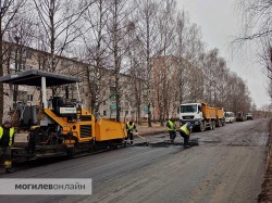 Ремонт проблемного участка по Днепровскому бульвару начат в Могилеве