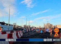 Из-за строительства внутригородской кольцевой дороги в Могилеве изменена организация движения