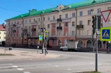 Дополнительные секции светофоров желтого цвета установлены в центре Могилева