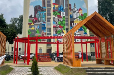 Хабаровский дворик разместился в центре Могилева