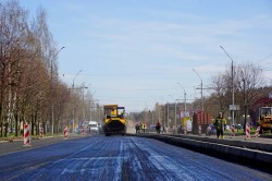 Капитальный ремонт улицы Крупской продолжается в Могилеве