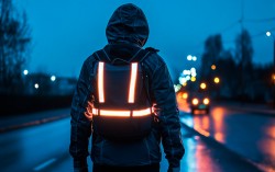 ГАИ напоминает пешеходам о важности быть заметными на дороге в темноте