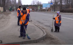 На улицах Могилева наводят порядок после зимы