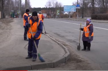 На улицах Могилева наводят порядок после зимы