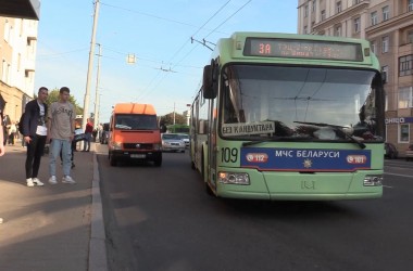 В Могилеве появился еще один безопасный троллейбус
