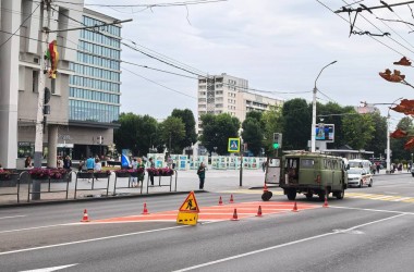 Необычная разметка появилась на улице Первомайской в Могилеве