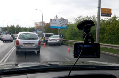 Вечером 22 мая ДТП с участием семи машин парализовало движение в центре Могилева. Фото. Видео