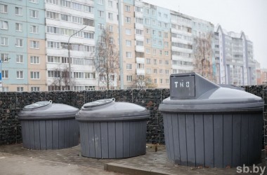 В Могилеве мусорные площадки превращаются в элементы благоустройства