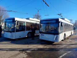 Несколько новых троллейбусов с автономным ходом появились в Могилеве