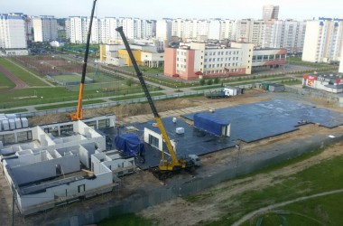 В микрорайоне «Спутник» строят самый современный в Могилеве детский сад