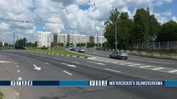 Изменена схема движения на кольце площади Космонавтов в Могилеве