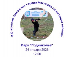 Чемпионат по метанию валенка пройдет в парке Подниколье 24 января