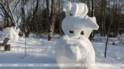 В Могилевском зоосаде стартовал конкурс снежных скульптур