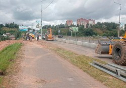На мосту Королева началось строительство звена городской кольцевой дороги