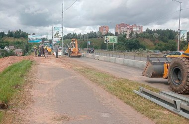 На мосту Королева началось строительство звена городской кольцевой дороги
