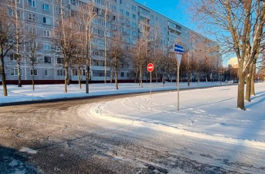 ГАИ напоминает: на бульваре Непокоренных в Могилеве организовано одностороннее движение