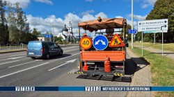 В Могилеве обновляют дорожную разметку с улучшенной видимостью