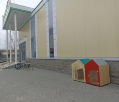 «Парковка» для домашних питомцев появилась около супермаркета в Могилеве