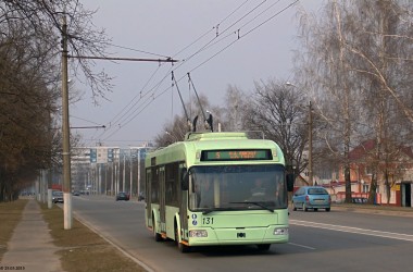 По Пушкинскому проспекту в Могилеве будет ограничено движение троллейбусов с 13 по 16 октября