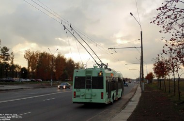 Движение троллейбусов по ул. Челюскинцев в Могилеве будет ограничено с 24 по 26 сентября