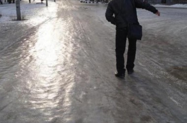 Осторожно! В Могилеве очень скользко