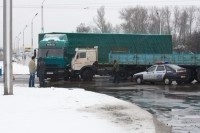 В Могилеве столкнулись два грузовика